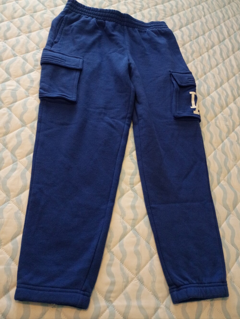 Los Angeles Dodgers Cargo Sweatpants Royal Blue MLB Baseball - Picture 2 of 8